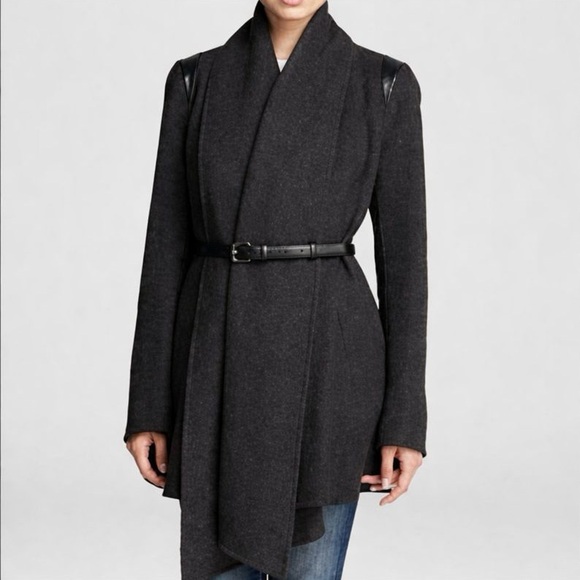 Mackage Jackets & Blazers - MACKAGE Gracie Wool Cape Coat in
Charcoal Grey size S